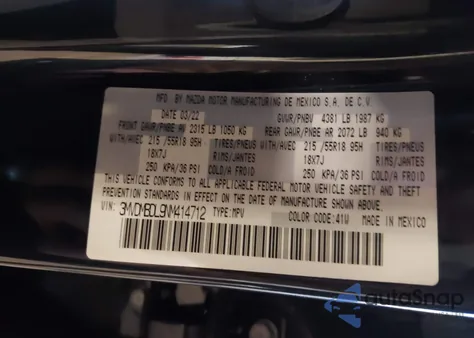 2022 Mazda Cx-30 Premium from USA, damaged, VIN 3MVDMBDL9NM414712